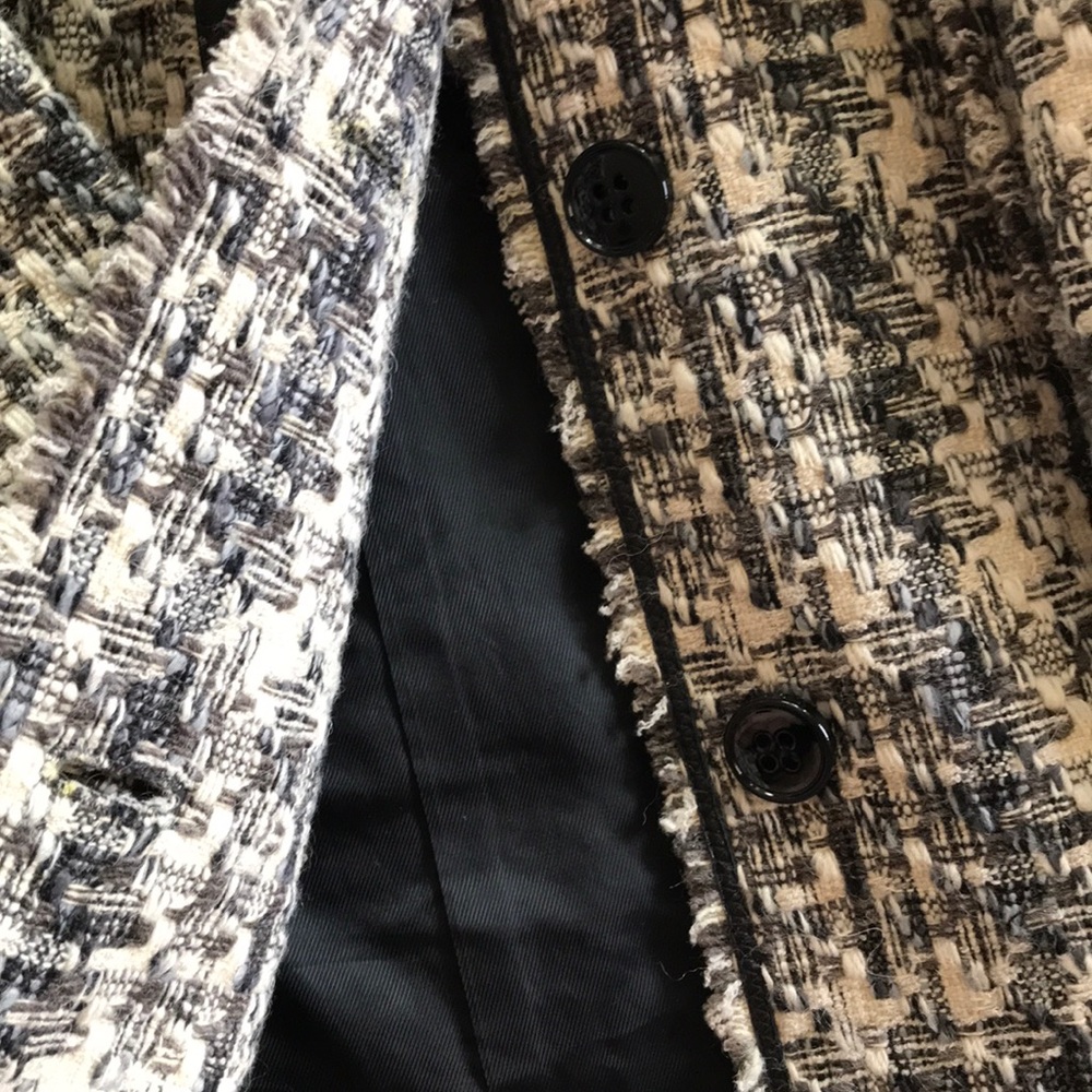 worth tweed wool peacoat Sz M - Picture 13 of 14